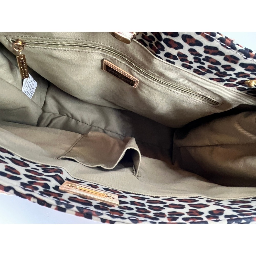 Joan‎ Rivers Leopard Print Large Tote Top Handle Fashion Bag Statement Piece - Picture 6 of 9